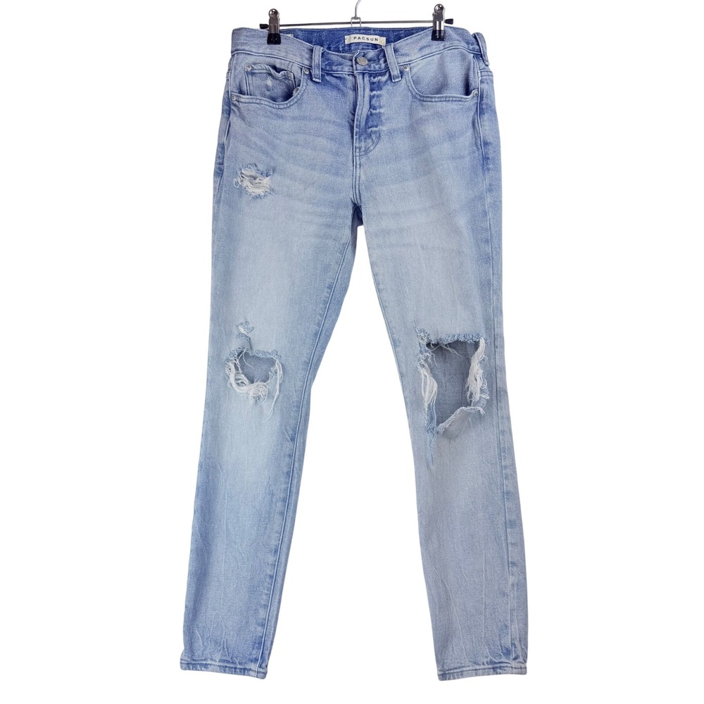 PacSun Skinny Jeans Light Wash Distressed‎ Men Size 31x32